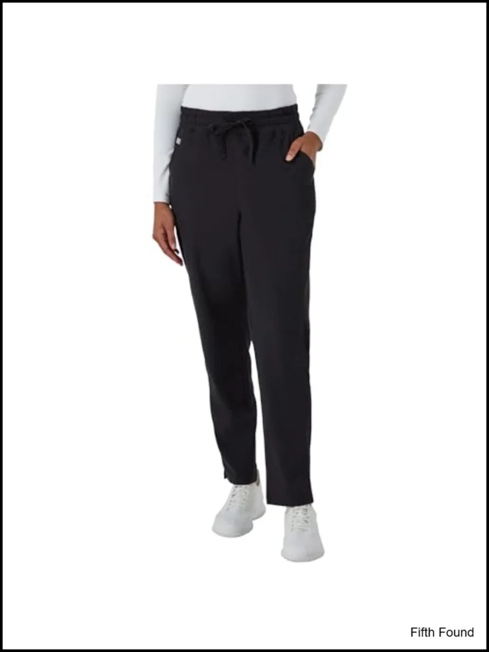 Athletic Fit Straight Leg Scrub Pants Moisture Wicking 3 Pockets